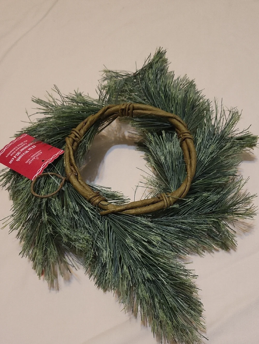 2 12 Inch Faux Pine Wreaths